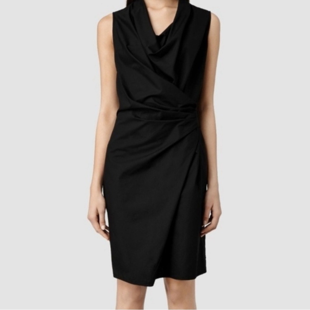 All Saints Edyen Belted Wrap Dress